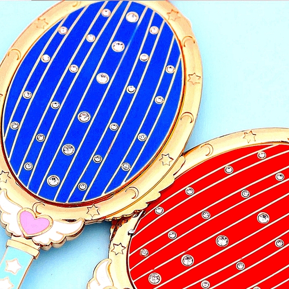 S.MoonMirror&BrushSet! Heavy!  (Mirror&Makeup-Brushes) RedOrBL. MirOpt.  Msg.Me - Picture 11 of 16